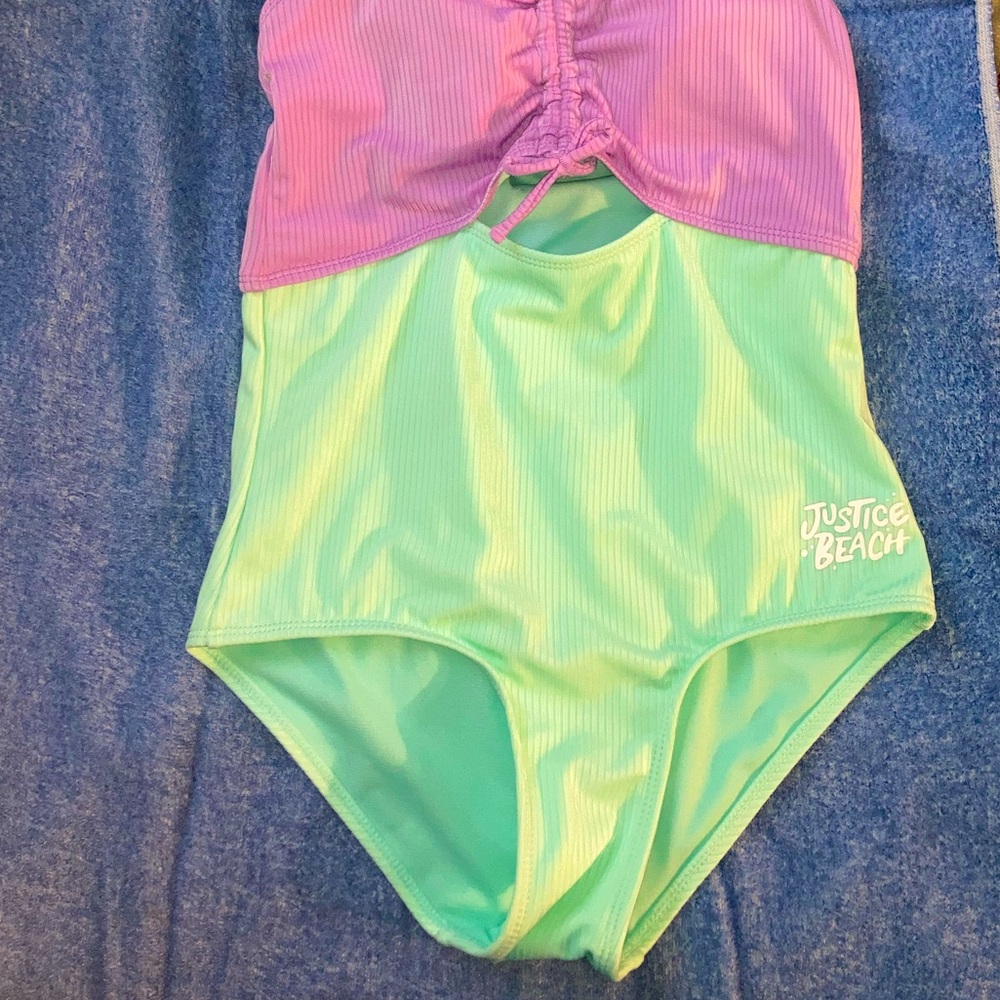 Girls one piece swimsuit XXL Justice Beach